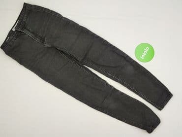 czarne jeansy bershka: Bershka, Jeansy damskie, rozmiar XS — 2
