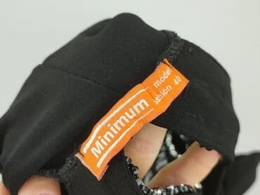 czarna sukienka ze srebrnymi wstawkami: MINIMUM, Sukienka damska, M — 4