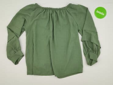 modne bluzki z bufiastymi rękawami: Bluzka damska, rozmiar M — 2