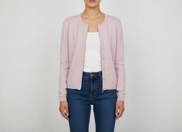 różowy sweter z gruszką: Sisley, Kardigan damski, S — 6