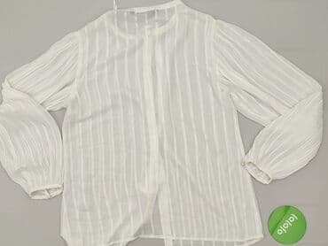 białą bluzka z długim rękawem zara: Zara, Bluzka damska, rozmiar L — 4