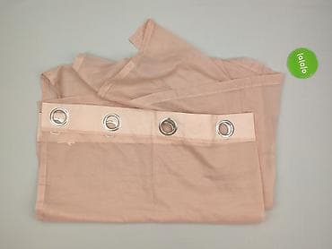 materiałowe: Firanki woalowe na przelotkach – pudrowy róż - Typ: lekkie — 3