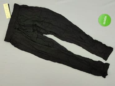 spodnie czarne damskie z niskim stanem: Spodnie materiałowe damskie, rozmiar S — 3