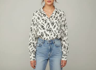 zara koszulka brawl stars: Bershka, Koszula damska, rozmiar XS — 6