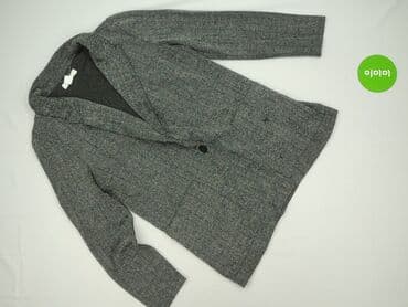 kurtka z kapturem z futerkiem: H&M, Marynarka damska, M — 2