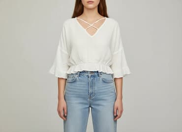 ażurowa bluzka sinsay: Sinsay, Bluzka damska, rozmiar M — 6