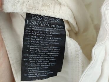 białe buty deichmann: Esmara, Spodnie materiałowe damskie, rozmiar L — 5