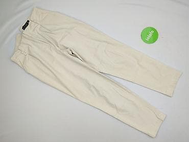 biale spodnie materialowe: CLICK, Spodnie materiałowe damskie, rozmiar L — 2