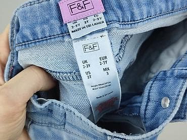 mango spodnie dzwony: Spodnie jeansowe, F&F, 2-3 lat, 98, stan - Idealny — 5