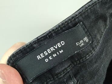 czarne spodnie damskie stradivarius: Reserved, Джинси жіночі, розмір S — 4