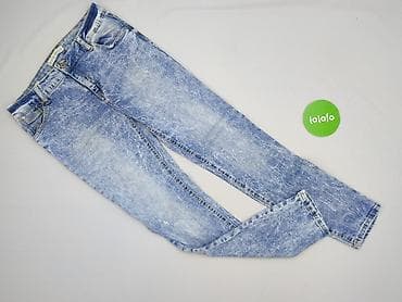 jeansy straight pull and bear: Bershka, Jeansy damskie, rozmiar M — 2