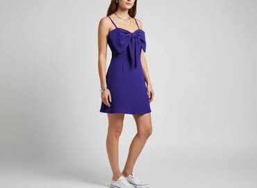 sukienka fioletowa zara: Sukienka damska, rozmiar S — 5