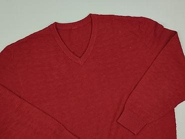 czerwona bluza pull: Sweter dla mężczyzn, rozmiar 4XL — 1