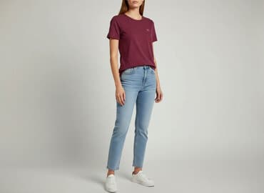 koszulka pod marynarkę damska: T-shirt damski, rozmiar S — 7