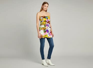 długa sukienka bez ramion: Elégance, Sukienka damska, rozmiar S — 6