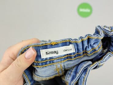 mohito spodnie cargo: Spodnie jeansowe, Sinsay, 3-4 lat, 104, stan - Idealny — 4