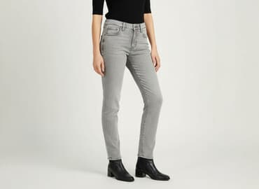 jeansy straight stradivarius: Stradivarius, Jeansy damskie, rozmiar S — 6