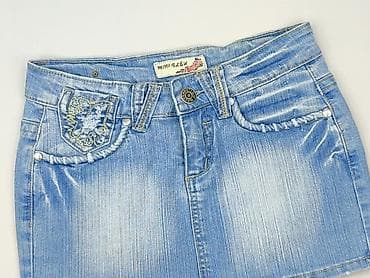 spódnice jeans mini: Denim, Spódnica damska, rozmiar M — 1