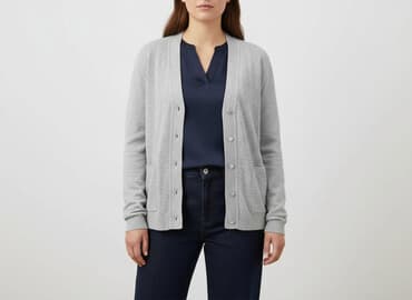 sweter z krótkim rękawem męski: Kardigan damski, rozmiar XL — 5