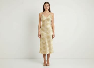 satynowa sukienka: Sukienka damska, rozmiar S — 6