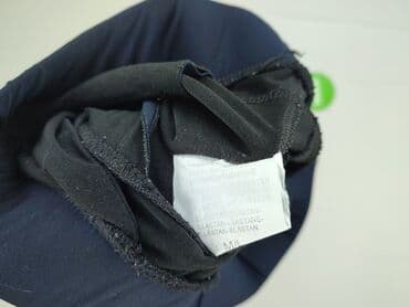 bordowe woskowane spodnie: Spodnie materiałowe damskie, M — 4