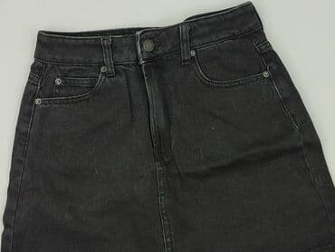 spódnice czarne jeansowe: Bershka, Spódnica damska, rozmiar XS — 1