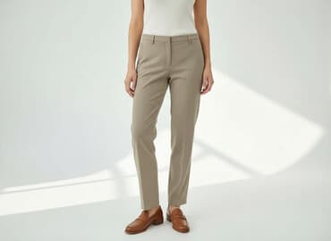 szerokie spodnie pepco: Spodnie materiałowe damskie, rozmiar M — 5