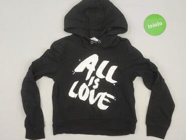 biala koszulka basic: Sweatshirt, H&M, 12 years, 146-152 cm, condition - Very good — 2