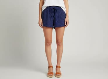 granatowe krótkie spodenki: Szorty damskie, rozmiar M — 5