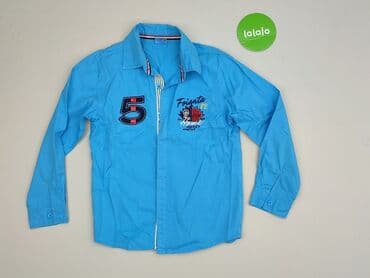 fila koszulki: Koszula 10 lat, stan - Bardzo dobry, wzór - Print, kolor - Błękitny — 2