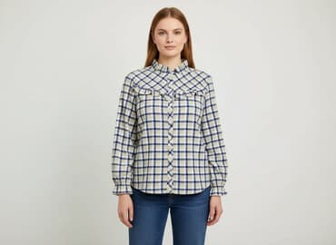 bluzki do stroju krakowskiego: SZACHOWNICA, Bluzka damska, rozmiar L — 6