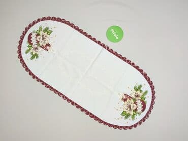 Dekoracje do domu: Obrus 87 x 40, kolor - Biały, stan - Bardzo dobry — 2