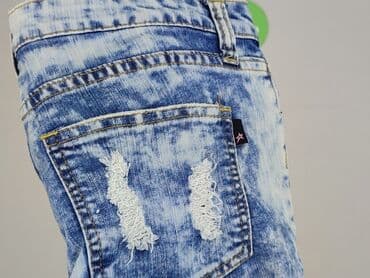 różowe szorty jeansowe damskie: Pink, Szorty damskie, rozmiar M — 5