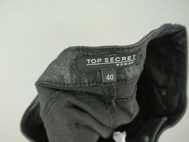 spodnie serduszka by o la la czarne: Top Secret, Spodnie materiałowe damskie, rozmiar L — 4