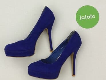 srebrne buty na obcasie ccc: Półbuty damskie, rozmiar 40 — 3