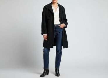 kombinezony zimowy: Trencz damski, rozmiar L — 5