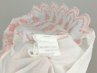 biała bluzka z czarną tasiemką: Moda, Bluzka damska, rozmiar One size — 6