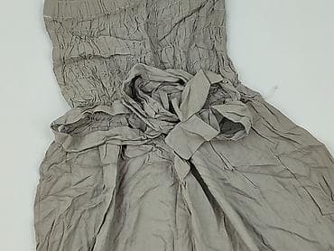 naruto stroj: Szare damskie spodnie typu harem/allo-baba z wysokim, marszczonym — 1