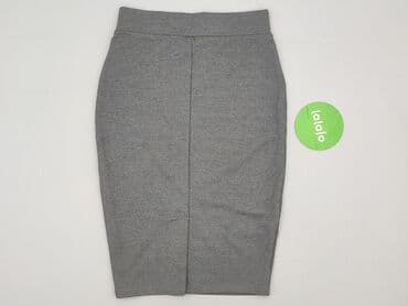 srebrne spódnice plisowane: Amisu, Spódnica damska, XS — 3