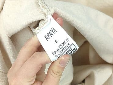 koszulka z guzikami h m: Papaya, Koszula damska, S — 5