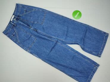 szerokie dżinsy z wysokim stanem: Stradivarius, Jeansy damskie, S — 2