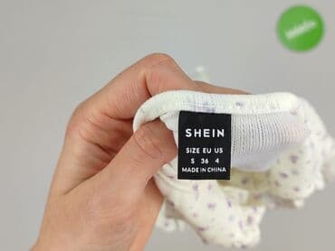 biale bluzki z bufiastymi rekawami: Shein, Bluzka damska, rozmiar S — 4