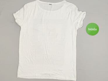 koszulka w niebieskie paski: T-shirt damski, M — 3