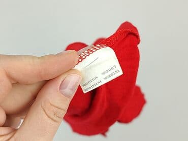 obcisła sukienka czerwona: T-shirt damski, rozmiar S — 5