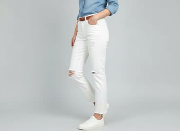 spodnie z kryształkami stradivarius: Stradivarius, Jeans for women, size S — 1