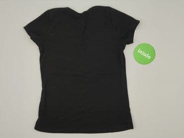 czarne t shirty damskie w serek: T-shirt damski, rozmiar S — 3