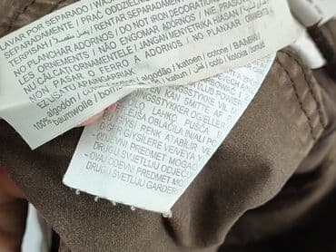 klapki cloe: PULL&BEAR, Spodnie 3/4 damskie, rozmiar L — 5