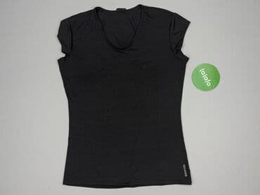 czarne t shirty w serek damskie: T-shirt damski, rozmiar S — 2
