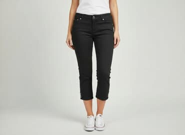 zalando czarne jeansy damskie: Jeansy damskie, rozmiar M — 5