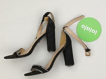 srebrne sandałki: Sandały damskie, 36 — 3